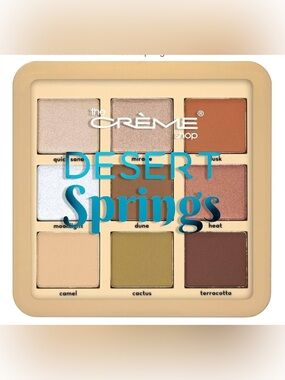 The Crème Shop Desert Springs 9-Color Eyeshadow Palette - Warm Neutrals & Bronze
